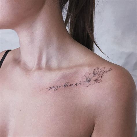 Meaningful Collar Bone Tattoos For Women Unique